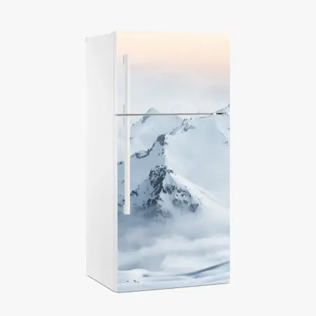 Sticker pour réfrigérateur cimes enneigées du Caucase – Wallnifity®