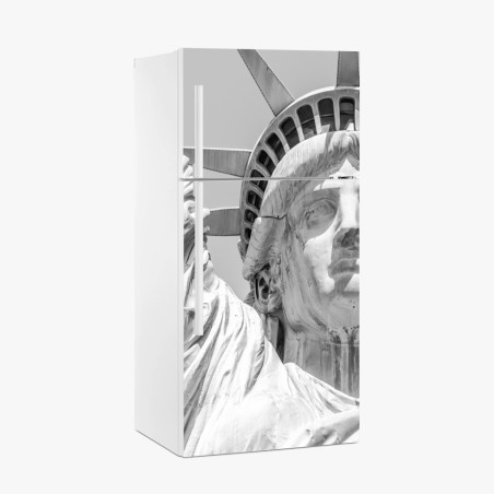 Sticker pour réfrigérateur portrait monumental de la Statue de la Liberté – Wallnifity®