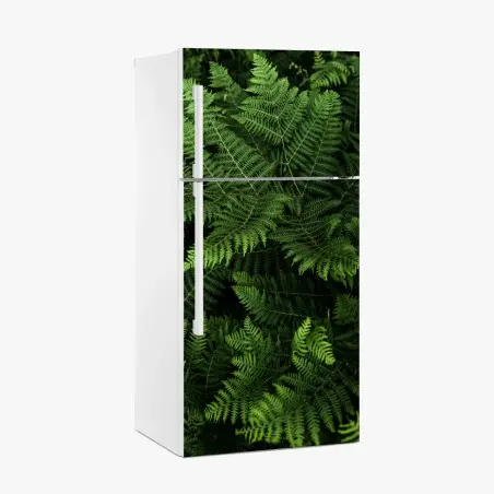 Sticker pour réfrigérateur motif fougères luxuriantes pour décoration murale – Wallnifity®