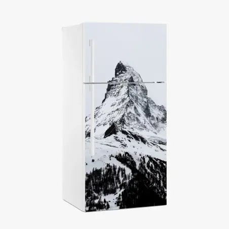 Sticker pour réfrigérateur sommet majestueux enneigé – Wallnifity®