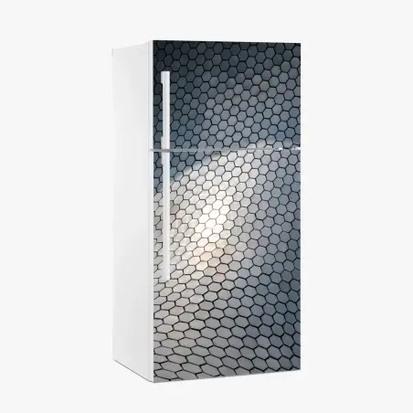 Sticker pour réfrigérateur motif hexagonal ondulant pour décoration murale – Wallnifity®