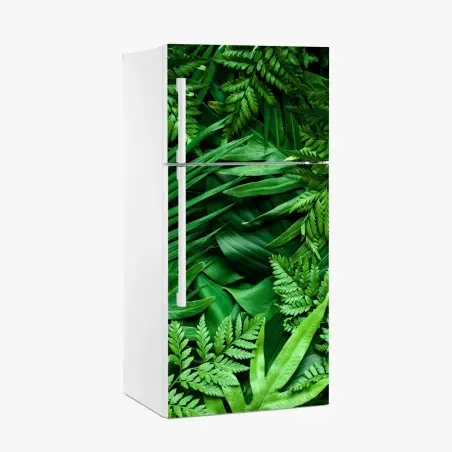Sticker pour réfrigérateur végétation tropicale luxuriante – Wallnifity®