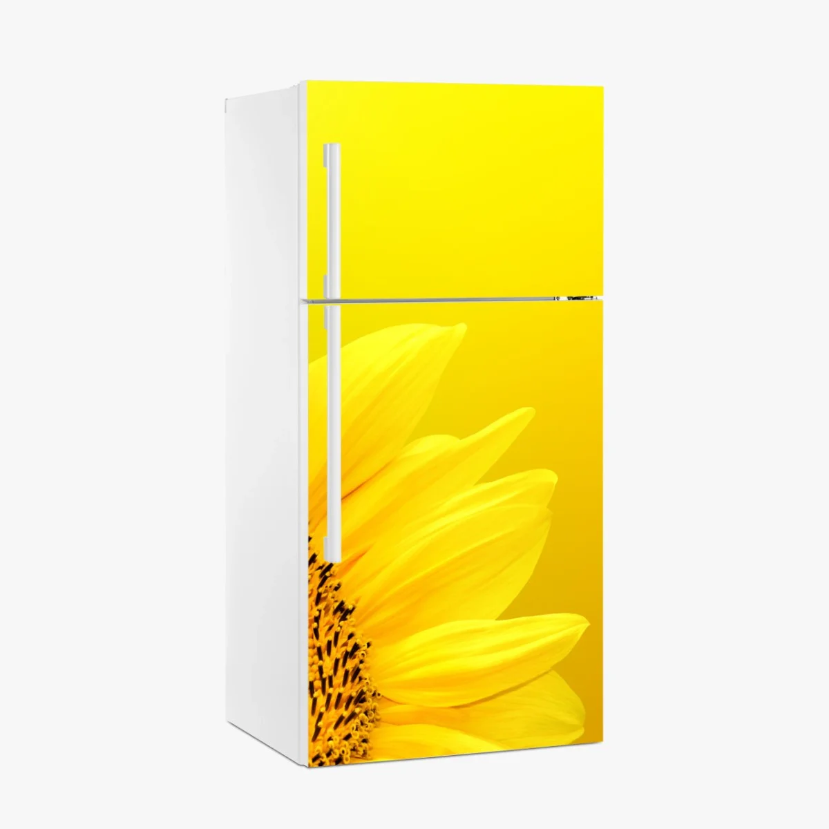 Sticker pour réfrigérateur tournesol éclatant sur fond jaune – Wallnifity® Sticker pour réfrigérateur tournesol éclatant sur fond jaune – Wallnifity®
