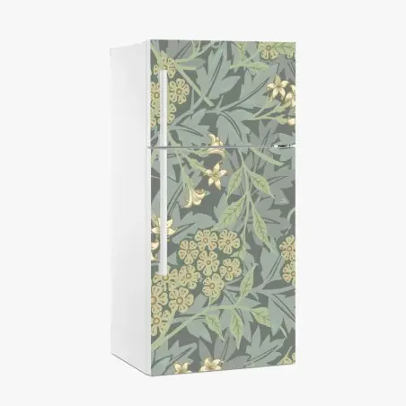 Sticker pour réfrigérateur motif floral botanique élégant – Wallnifity®
