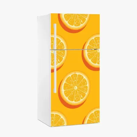 Sticker pour réfrigérateur motif d'oranges ensoleillées – Wallnifity®