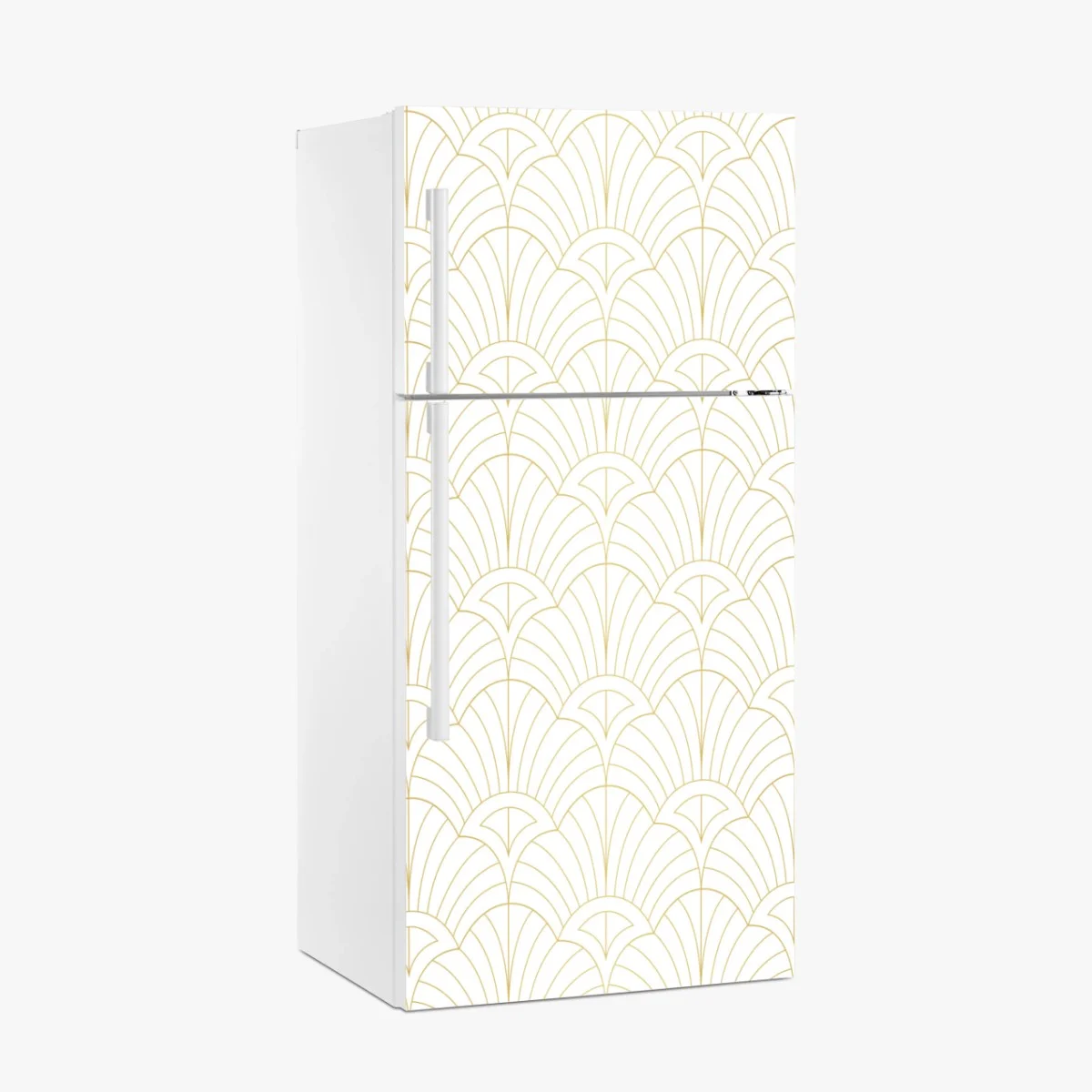Sticker pour réfrigérateur motif art déco doré sur fond blanc – Wallnifity® Sticker pour réfrigérateur motif art déco doré sur fond blanc – Wallnifity®