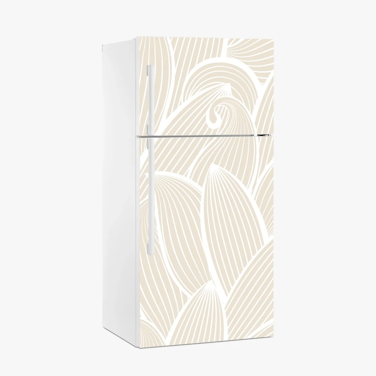 Sticker pour réfrigérateur motif floral organique beige minimaliste – Wallnifity® Sticker pour réfrigérateur motif floral organique beige minimaliste – Wallnifity®