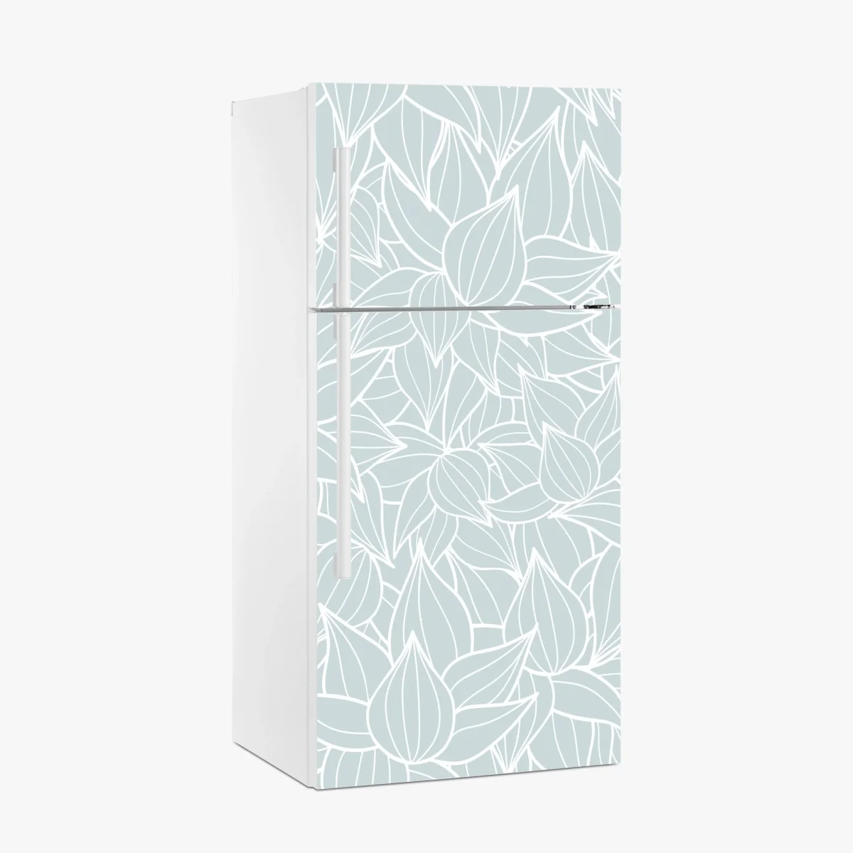 Sticker pour réfrigérateur motif floral délicat bleu pastel – Wallnifity® Sticker pour réfrigérateur motif floral délicat bleu pastel – Wallnifity®