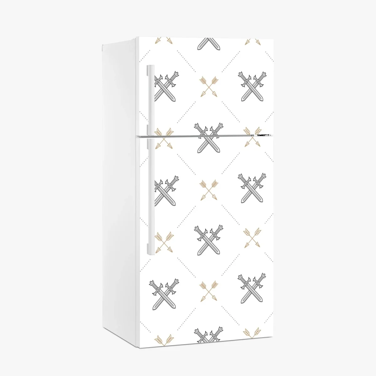 Sticker pour réfrigérateur motif épées et flèches minimaliste – Wallnifity® Sticker pour réfrigérateur motif épées et flèches minimaliste – Wallnifity®