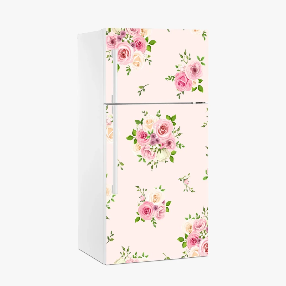 Sticker pour réfrigérateur motif floral romantique aux roses pastel – Wallnifity® Sticker pour réfrigérateur motif floral romantique aux roses pastel – Wallnifity®