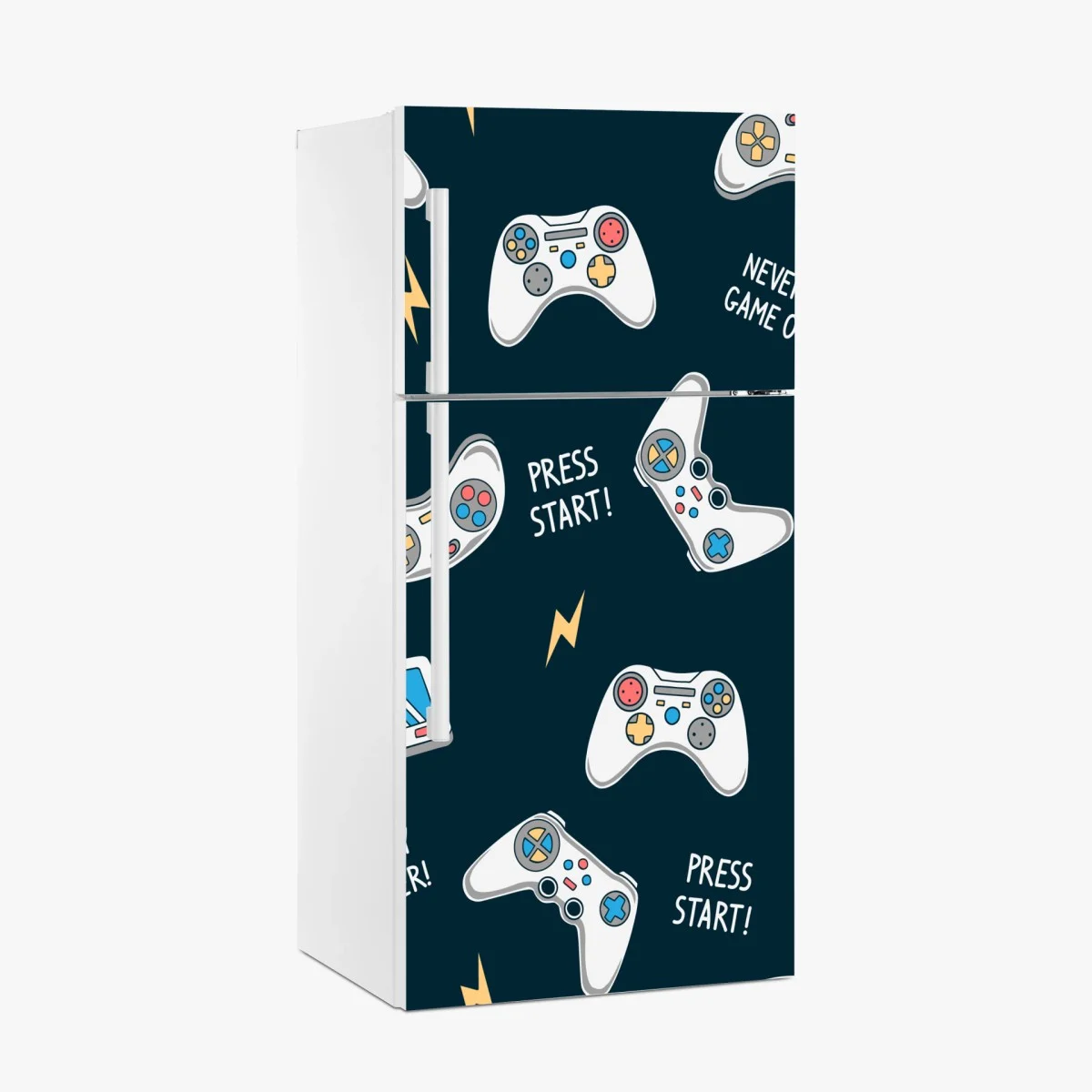 Sticker pour réfrigérateur motif manettes de jeux vidéo rétro et slogans ludiques – Wallnifity® Sticker pour réfrigérateur motif manettes de jeux vidéo rétro et slogans ludiques – Wallnifity®
