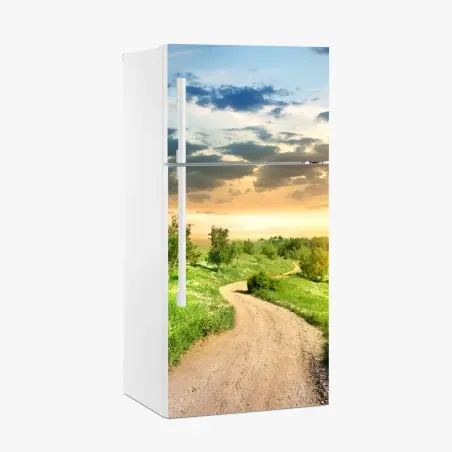 Sticker pour réfrigérateur chemin vers le soleil couchant – Wallnifity®