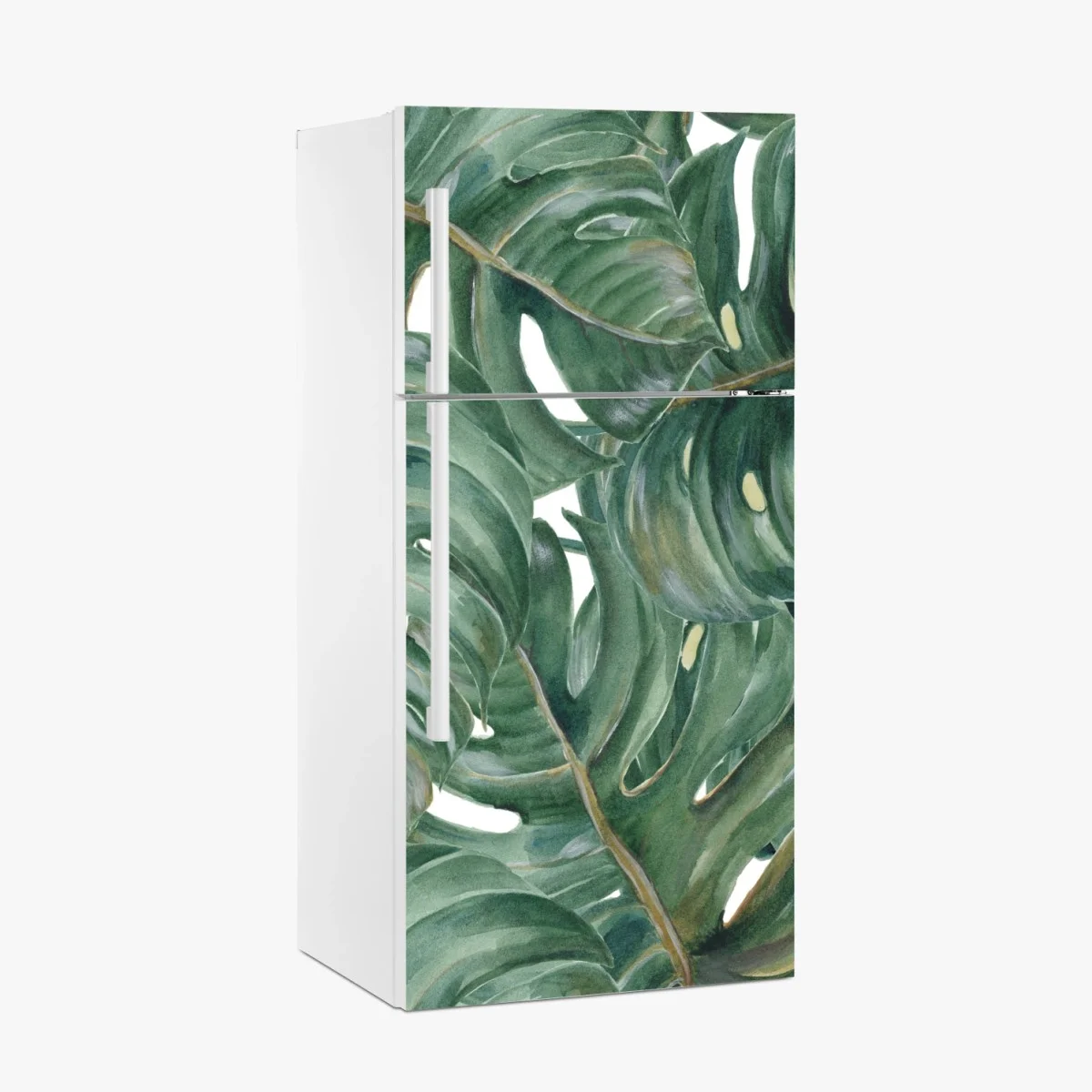 Sticker pour réfrigérateur motif feuilles de monstera tropicales – Wallnifity® Sticker pour réfrigérateur motif feuilles de monstera tropicales – Wallnifity®