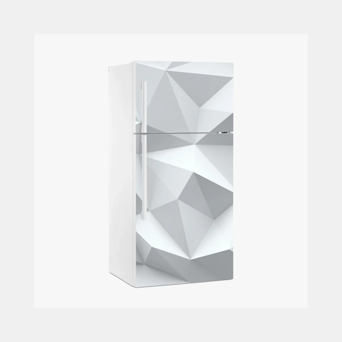 Sticker pour réfrigérateur motif géométrique minimaliste blanc et gris pour décoration murale – Wallnifity® Sticker pour réfrigérateur motif géométrique minimaliste blanc et gris pour décoration murale – Wallnifity®