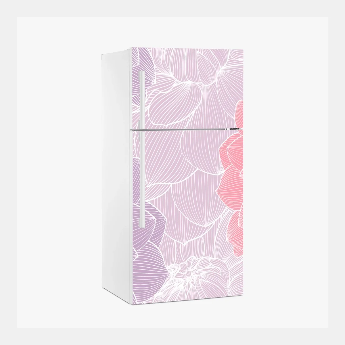 Sticker pour réfrigérateur motif floral pastel délicat – Wallnifity® Sticker pour réfrigérateur motif floral pastel délicat – Wallnifity®