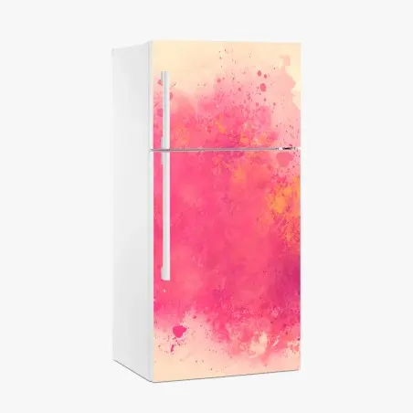 Sticker pour réfrigérateur nuage abstrait rose et corail – Wallnifity®