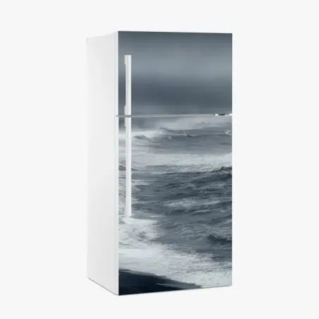 Sticker pour réfrigérateur plage volcanique sauvage d'Islande – Wallnifity®
