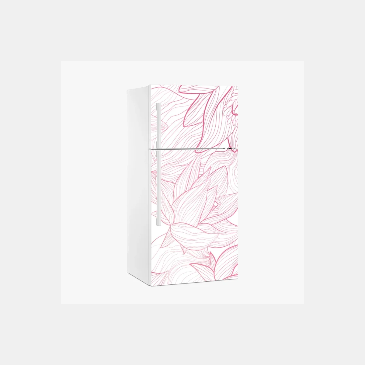 Sticker pour réfrigérateur motif floral délicat en fines lignes roses – Wallnifity® Sticker pour réfrigérateur motif floral délicat en fines lignes roses – Wallnifity®
