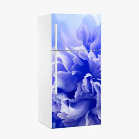 Sticker pour réfrigérateur éclat floral bleu abstrait – Wallnifity®