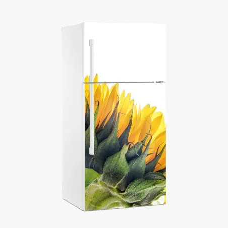 Sticker pour réfrigérateur gros plan lumineux de tournesol – Wallnifity®