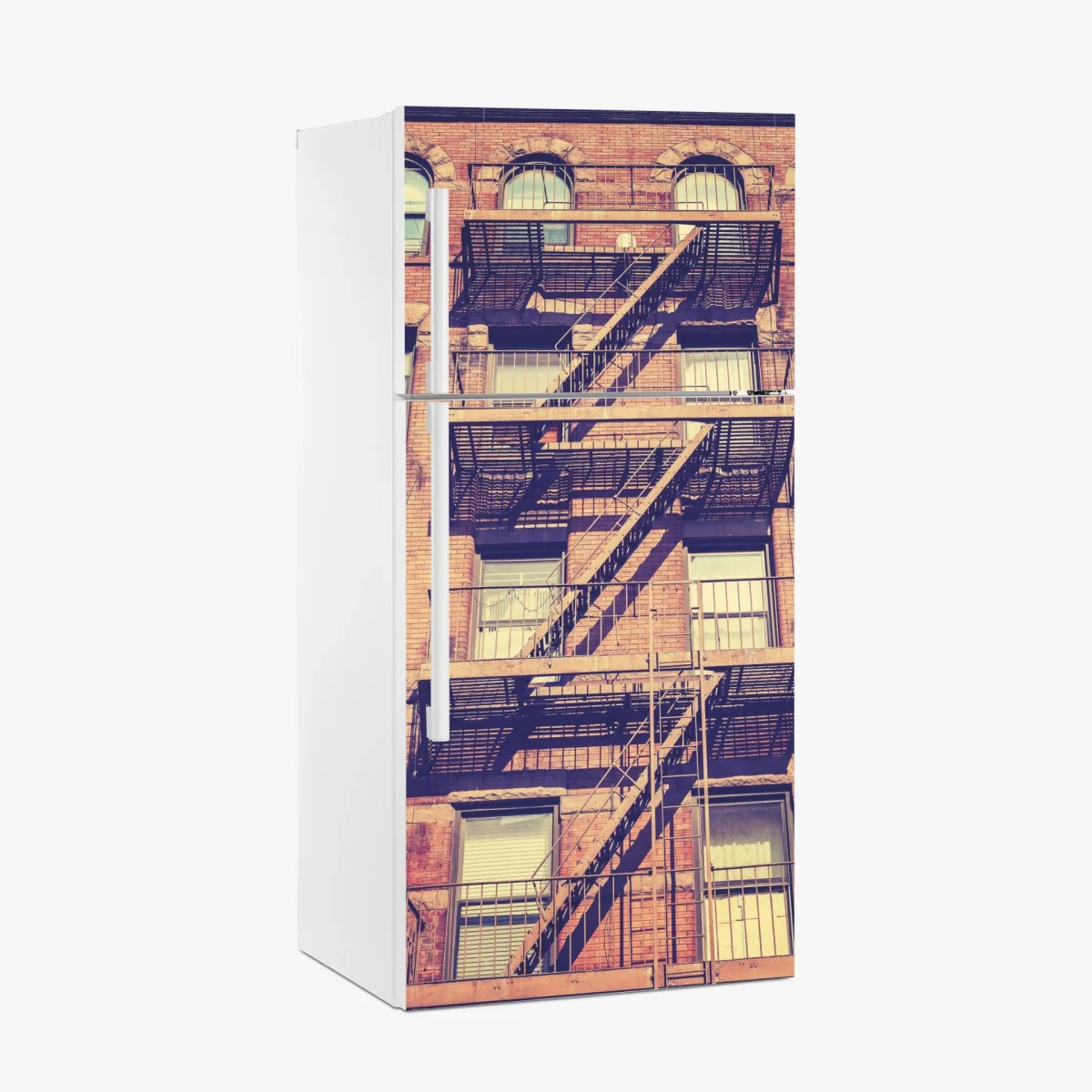 Sticker pour réfrigérateur escalier de secours rétro à New York – Wallnifity® Sticker pour réfrigérateur escalier de secours rétro à New York – Wallnifity®
