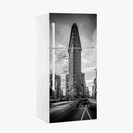Sticker pour réfrigérateur perspective urbaine: Flatiron de New York – Wallnifity®