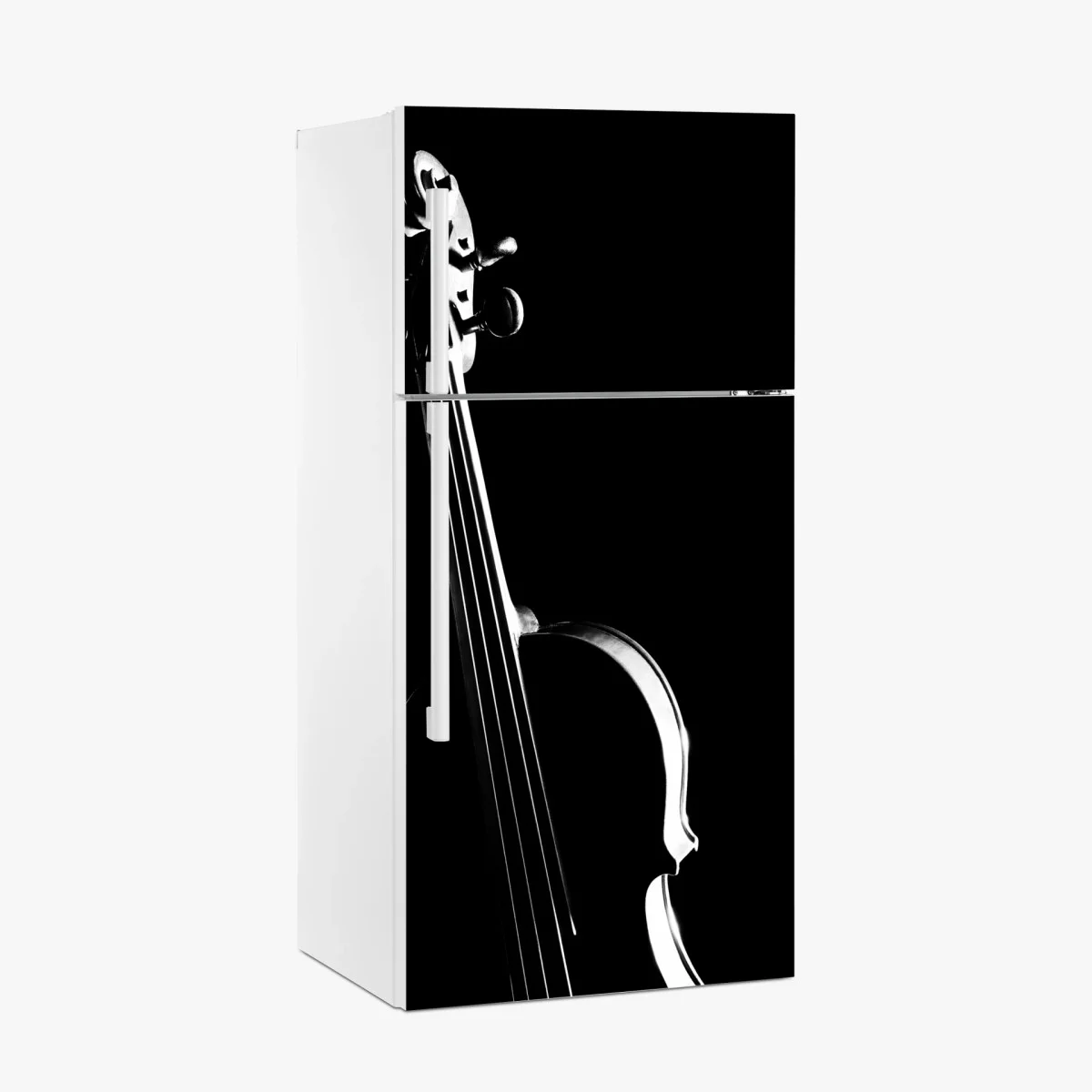 Sticker pour réfrigérateur violon en clair-obscur – Wallnifity® Sticker pour réfrigérateur violon en clair-obscur – Wallnifity®