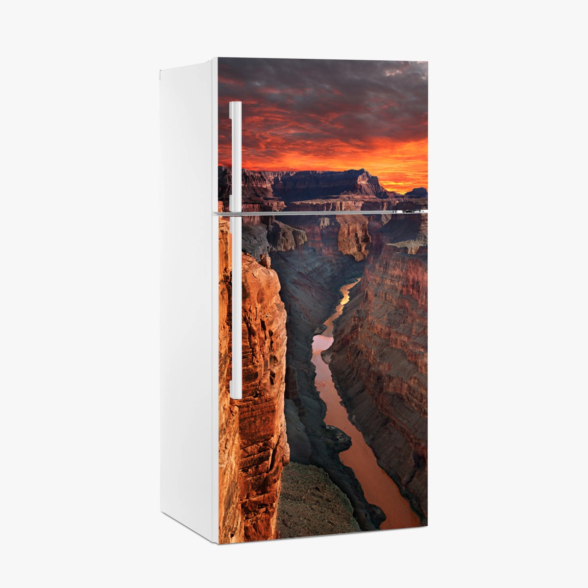 Sticker pour réfrigérateur paysage épique du Grand Canyon au coucher du soleil – Wallnifity®