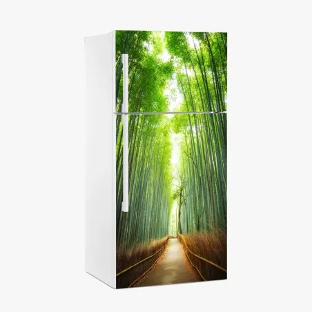 Sticker pour réfrigérateur allée de bambous d'Arashiyama – Wallnifity®