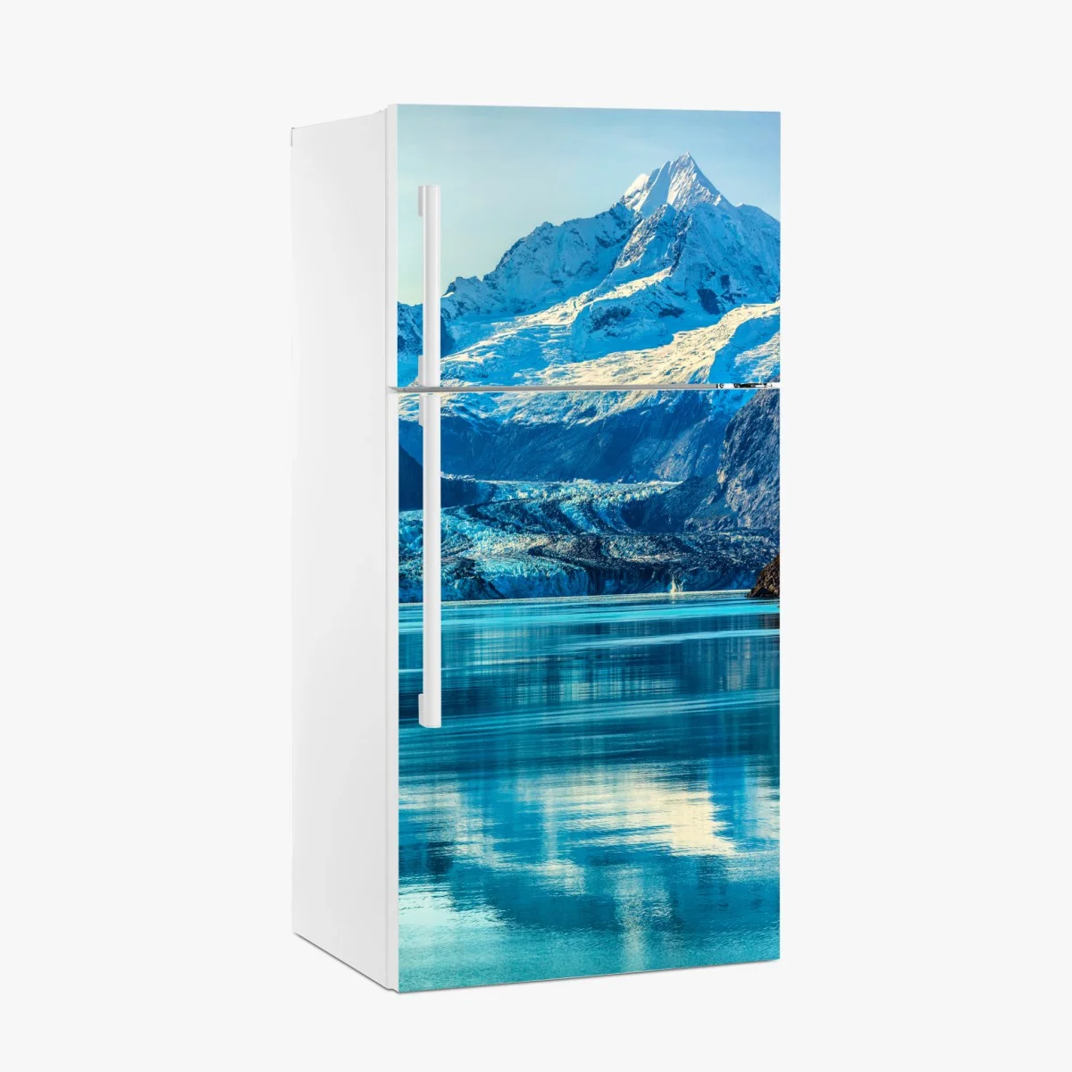 Sticker pour réfrigérateur panorama alpin : glacier et reflets turquoise – Wallnifity® Sticker pour réfrigérateur panorama alpin : glacier et reflets turquoise – Wallnifity®