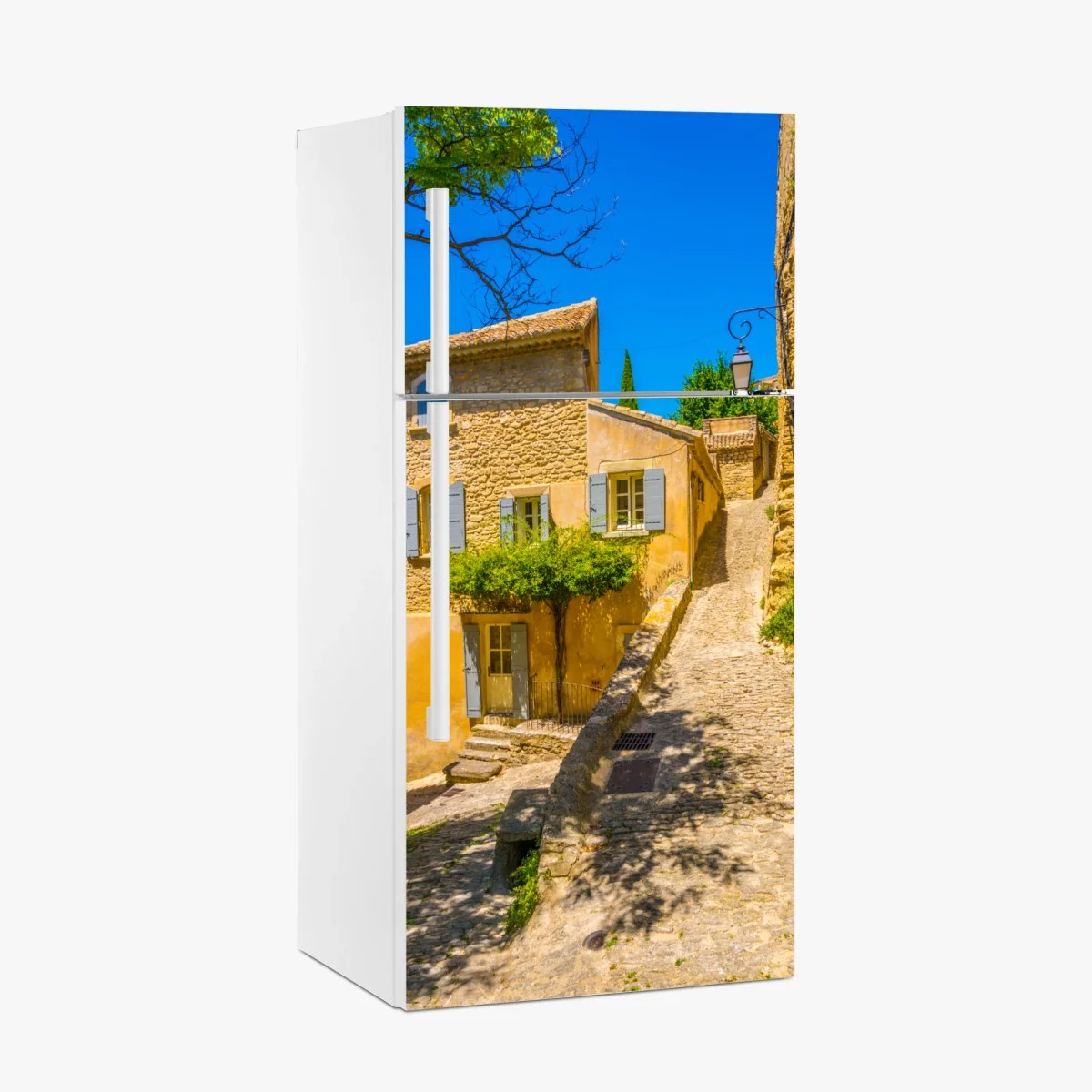 Sticker pour réfrigérateur ruelle provençale ensoleillée – Wallnifity® Sticker pour réfrigérateur ruelle provençale ensoleillée – Wallnifity®