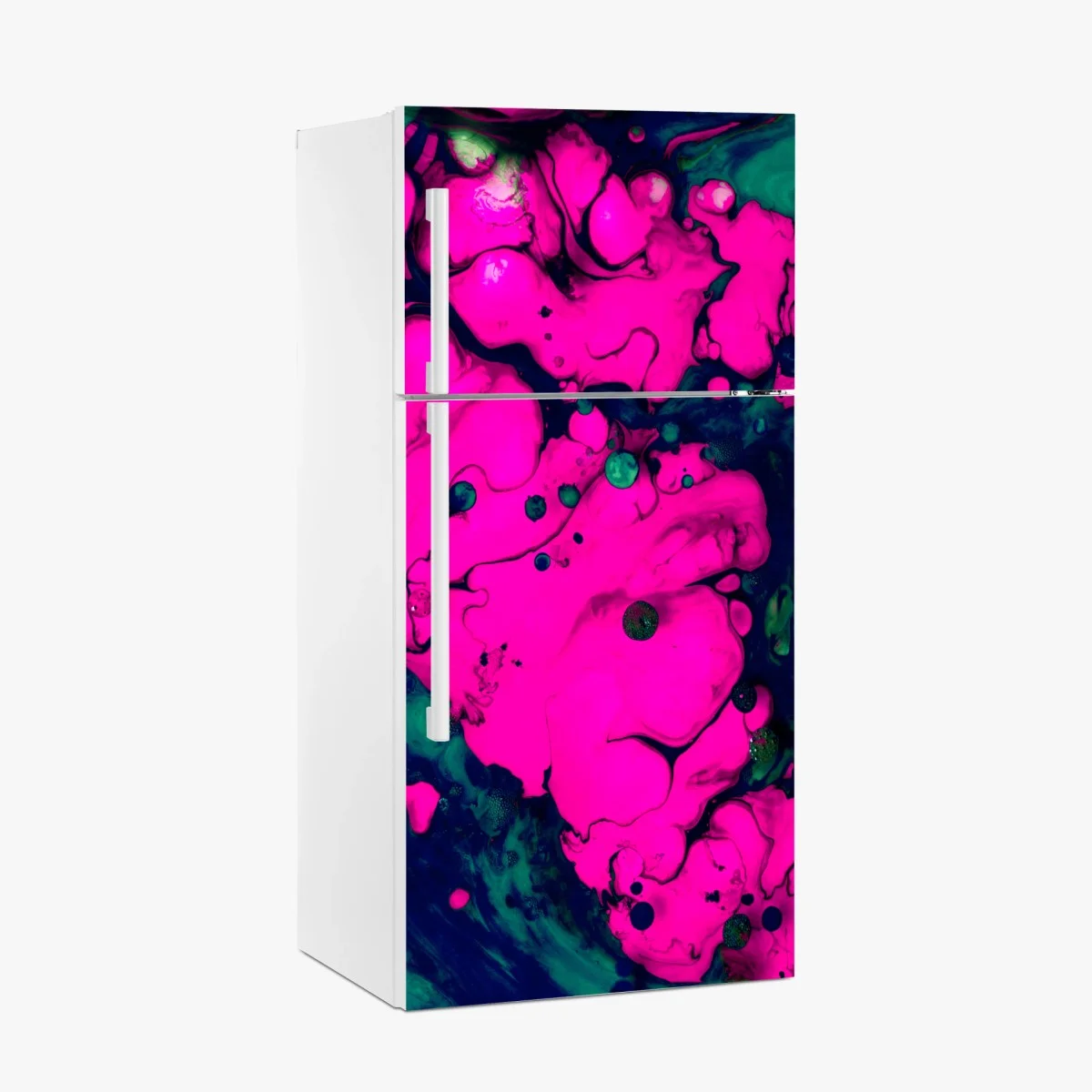 Sticker pour réfrigérateur abstraction néon fuchsia et turquoise – Wallnifity® Sticker pour réfrigérateur abstraction néon fuchsia et turquoise – Wallnifity®