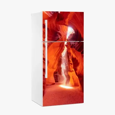 Sticker pour réfrigérateur faisceau de lumière dans un canyon sculpté – Wallnifity®