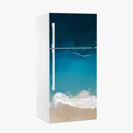 Sticker pour réfrigérateur vue aérienne paradisiaque de Nusa Penida – Wallnifity®