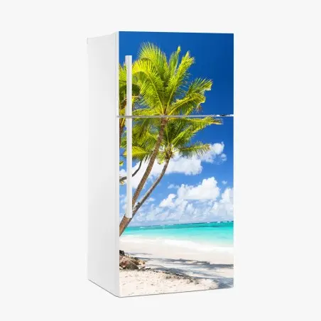 Sticker pour réfrigérateur paradis tropical à Punta Cana – Wallnifity®