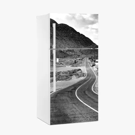 Sticker pour réfrigérateur route sinueuse vers les montagnes – Wallnifity®