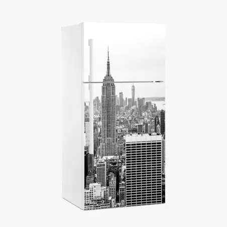 Sticker pour réfrigérateur horizon de New York dominé par l'Empire State Building – Wallnifity®