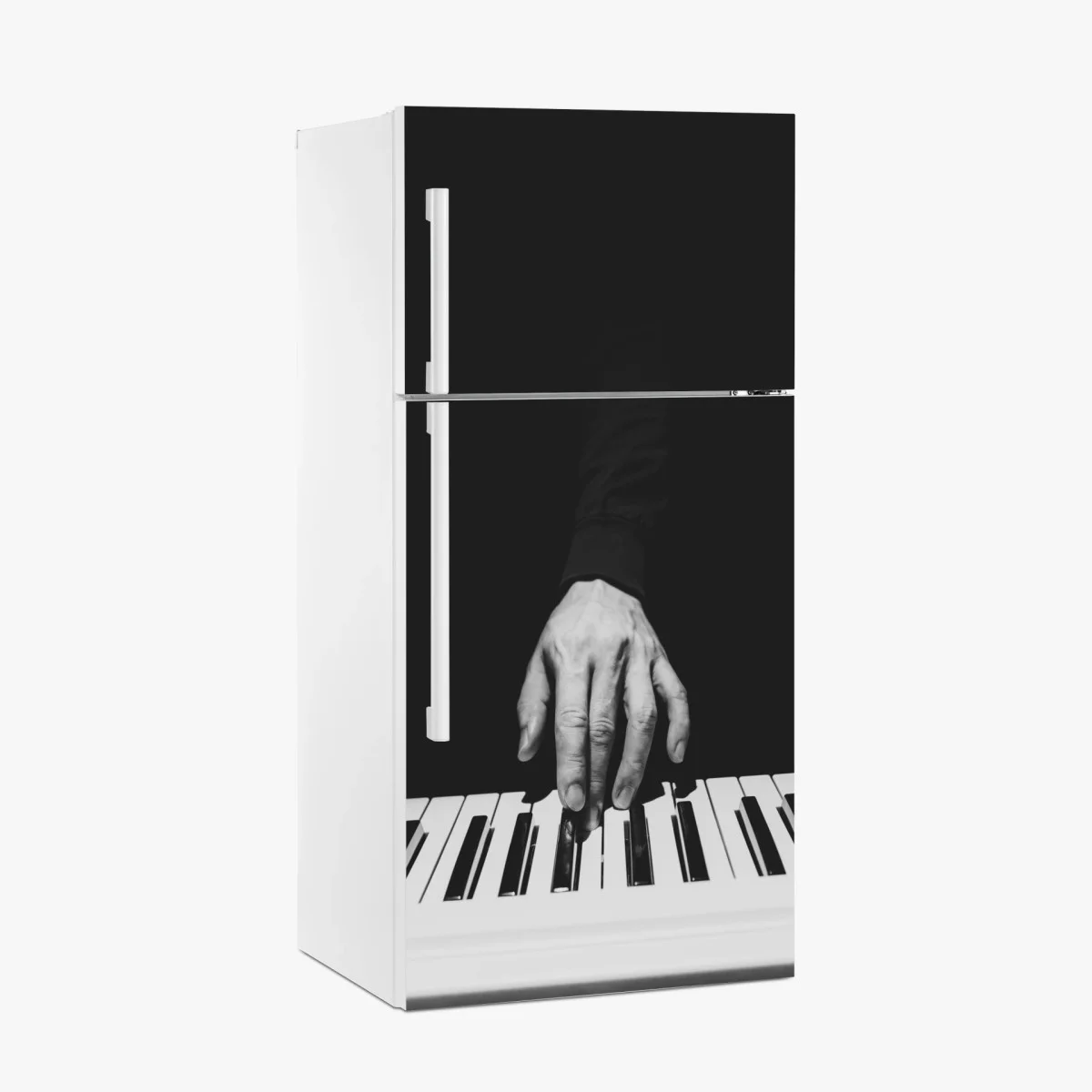 Sticker pour réfrigérateur mains au piano en noir et blanc – Wallnifity® Sticker pour réfrigérateur mains au piano en noir et blanc – Wallnifity®