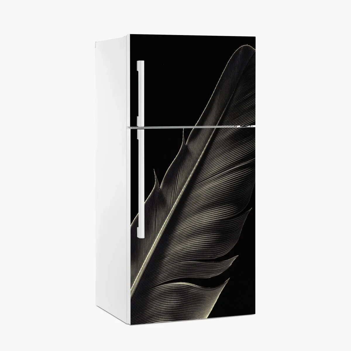 Sticker pour réfrigérateur plume délicate en noir et blanc – Wallnifity® Sticker pour réfrigérateur plume délicate en noir et blanc – Wallnifity®