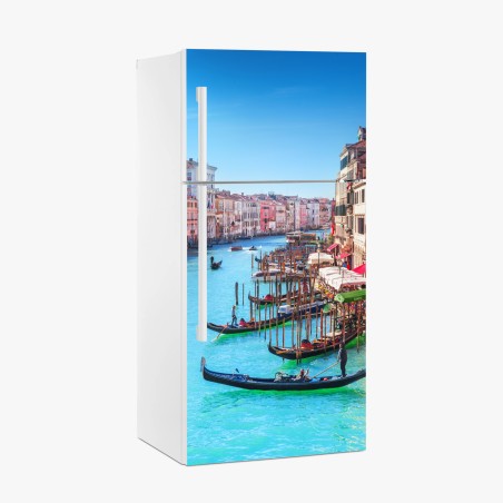 Sticker pour réfrigérateur Venise, Grand Canal en été – Wallnifity®