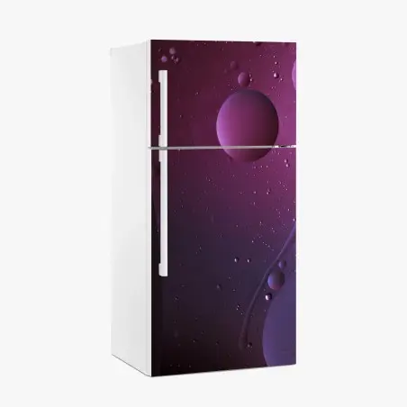 Sticker pour réfrigérateur rêve cosmique en violet – Wallnifity®