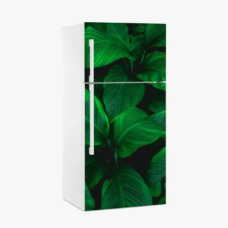 Sticker pour réfrigérateur feuillage tropical luxuriant – Wallnifity®