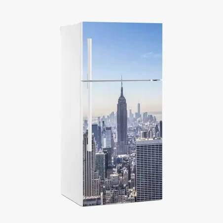 Sticker pour réfrigérateur vue emblématique de New York au cœur de Manhattan – Wallnifity®