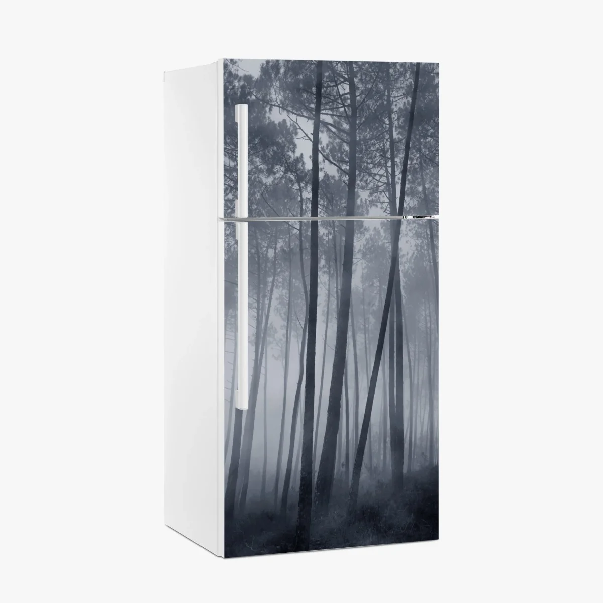 Sticker pour réfrigérateur forêt de pins embrumée la nuit – Wallnifity® Sticker pour réfrigérateur forêt de pins embrumée la nuit – Wallnifity®