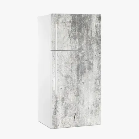 Sticker pour réfrigérateur texture de mur en béton vieilli – Wallnifity®