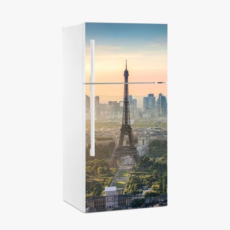 Sticker pour réfrigérateur coucher de soleil sur la Tour Eiffel à Paris – Wallnifity®