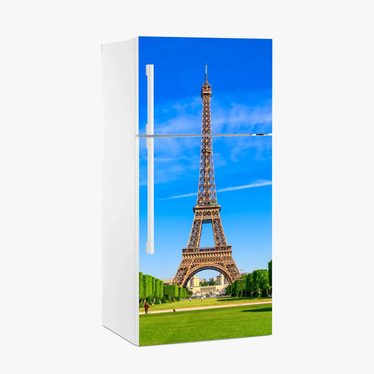 Sticker pour réfrigérateur vue emblématique de la Tour Eiffel au Champ de Mars – Wallnifity® Sticker pour réfrigérateur vue emblématique de la Tour Eiffel au Champ de Mars – Wallnifity®