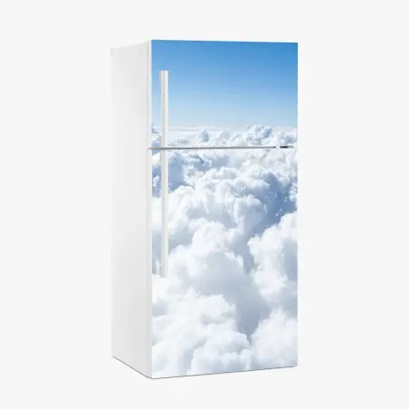 Sticker pour réfrigérateur mer de nuages et ciel bleu – Wallnifity®