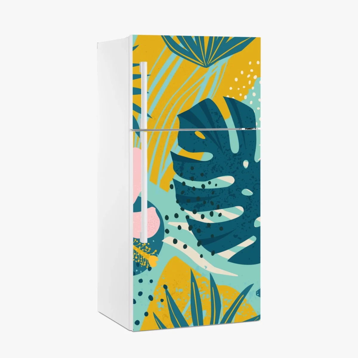 Sticker pour réfrigérateur paradis tropical fleuri aux teintes vives – Wallnifity® Sticker pour réfrigérateur paradis tropical fleuri aux teintes vives – Wallnifity®