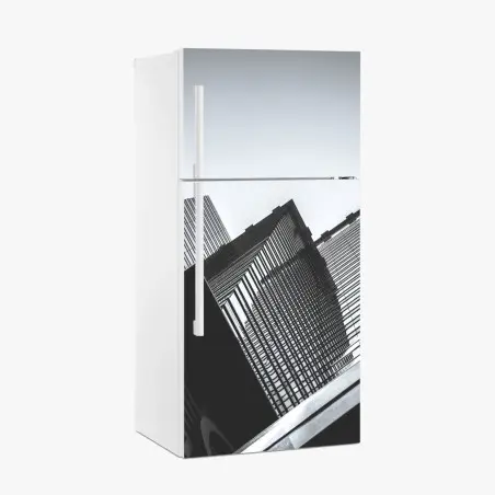 Sticker pour réfrigérateur perspective architecturale Hong Kong – Wallnifity®